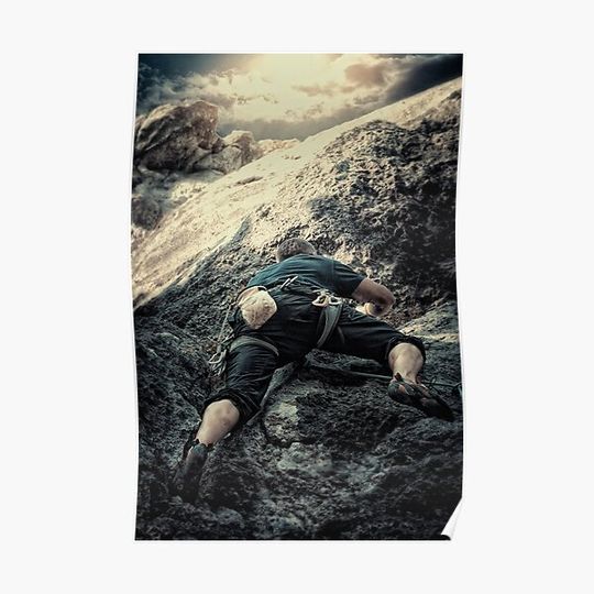 Discover rise up sky mountaineer Premium Matte Vertical Poster