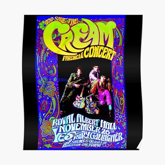 Discover Cream Farewell Concert Premium Matte Vertical Poster
