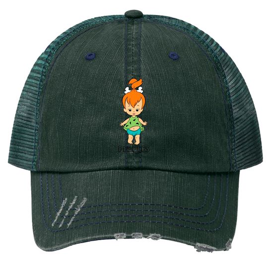Discover The Flintstones | Pebbles Flintstone Print Trucker Hat