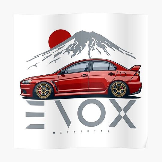Discover Lancer Evo X Premium Matte Vertical Poster