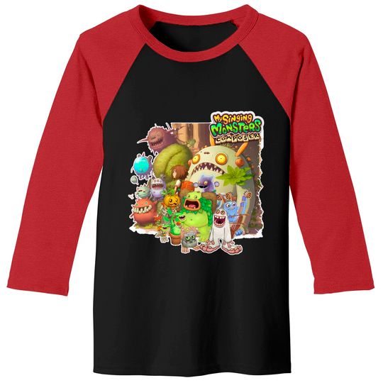 Discover My Singing Monsters Rare Wubbox Baseball Tees - Fun T-Shirts