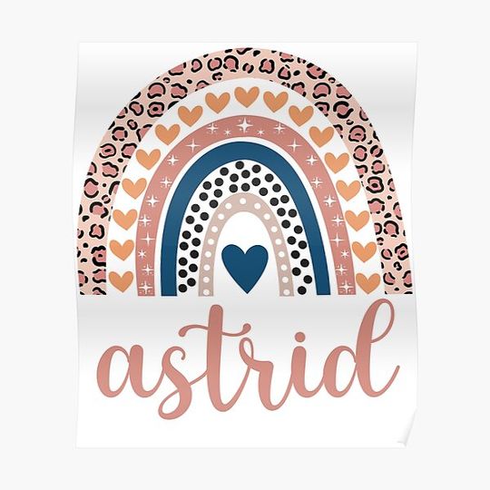 Discover Astrid Name Astrid Birthday Premium Matte Vertical Poster