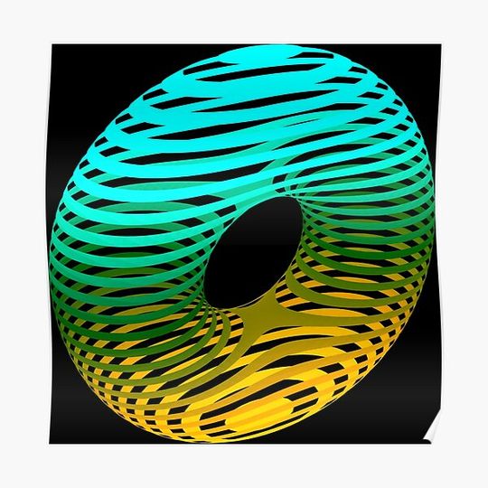 Discover Morse theory, upright Premium Matte Vertical Poster