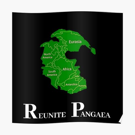 Discover REUNITE PANGEA Funny Gift Premium Matte Vertical Poster