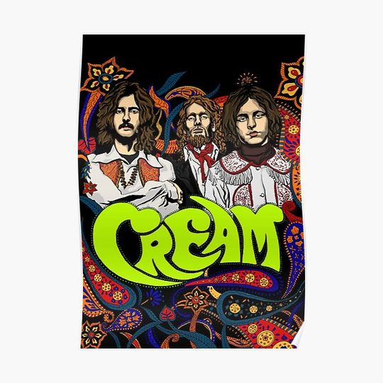 Discover Cream Band, no background Premium Matte Vertical Poster