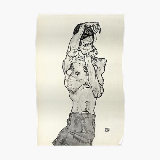Discover Egon Schiele - Zeichnungen II 1914 Premium Matte Vertical Poster