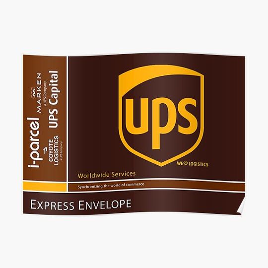 Discover Global Shipping Envelope Premium Matte Vertical Poster