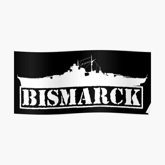 Discover Battleship Bismarck Marine Premium Matte Vertical Poster