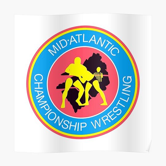 Discover Mid-Atlantic Championship Wrestling logo Premium Matte Vertical Poster