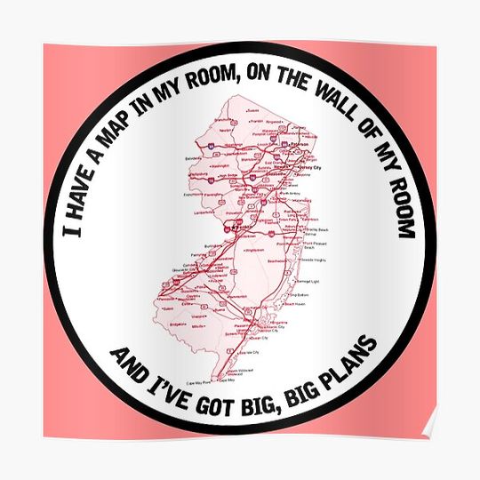 Discover maps - the front bottoms Premium Matte Vertical Poster
