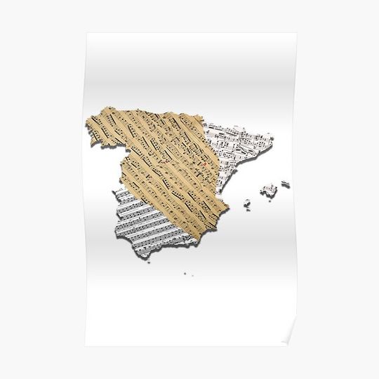 Discover Musical Spain Premium Matte Vertical Poster