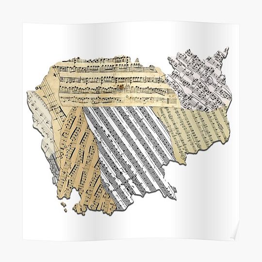Discover Musical Cambodia Premium Matte Vertical Poster
