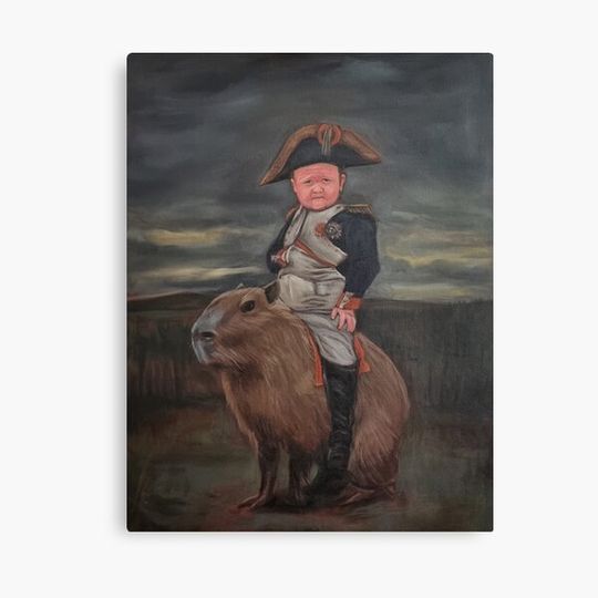 Discover Hasbulla Napoleon Capybara Canvas