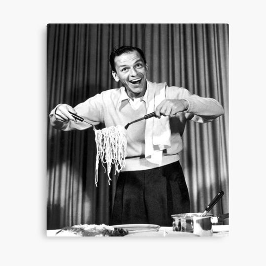 Discover Frank Sinatra Spaghetti Canvas