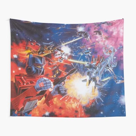 Discover TRANSFORMERS G1 BOXART Tapestry