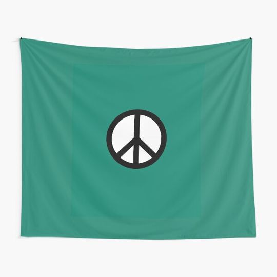 Discover Green Peace Sign Flag Tapestry Mac Demarco Studio Flag Pillow Mug Tapestry Indie Rock T-Shirt Tapestry