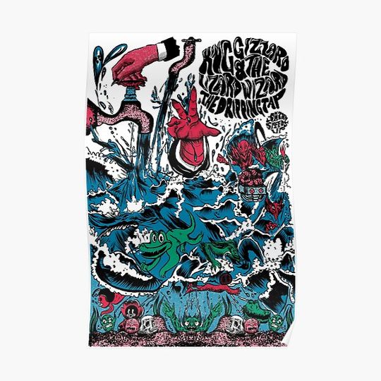 Discover King Gizzard and the Lizard Wizard - The Dripping Tap Premium Matte Vertical Poster