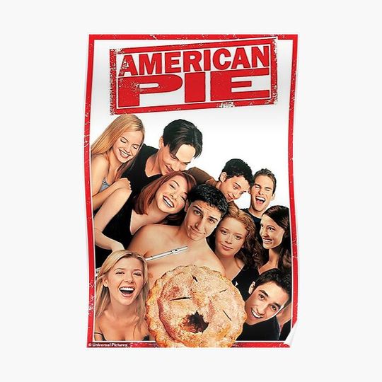 Discover SEMI COMEDI OLD FILM AMERICAN PIE POSTER Premium Matte Vertical Poster