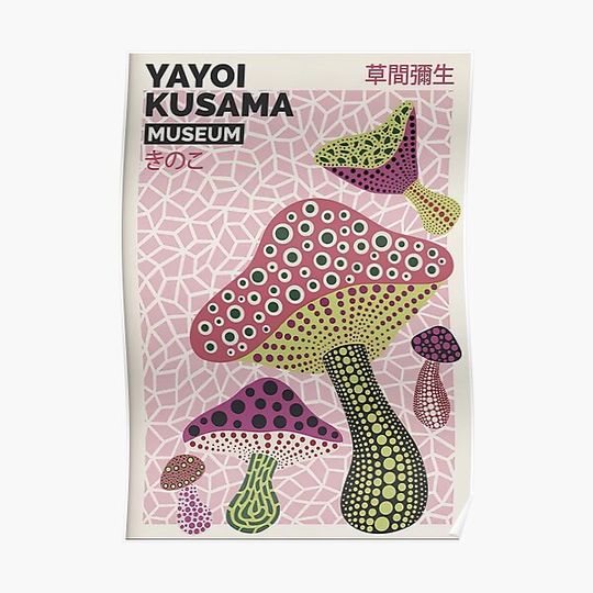 Discover Yayoi Kusama Abstract Premium Matte Vertical Poster