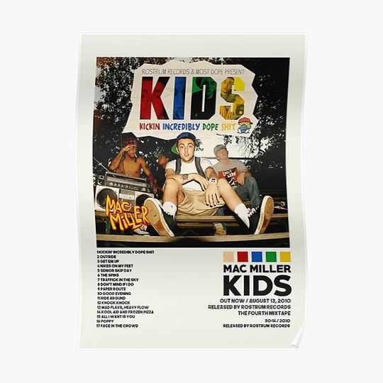 Discover Mac KIDS Album Cover Poster Premium Matte Vertical Poster