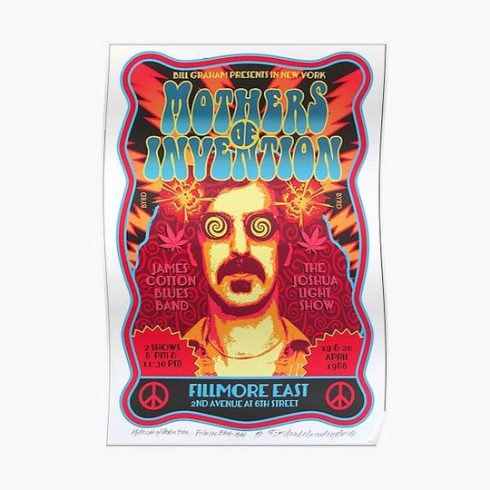 Discover Zappas And The Mothers Premium Matte Vertical Poster