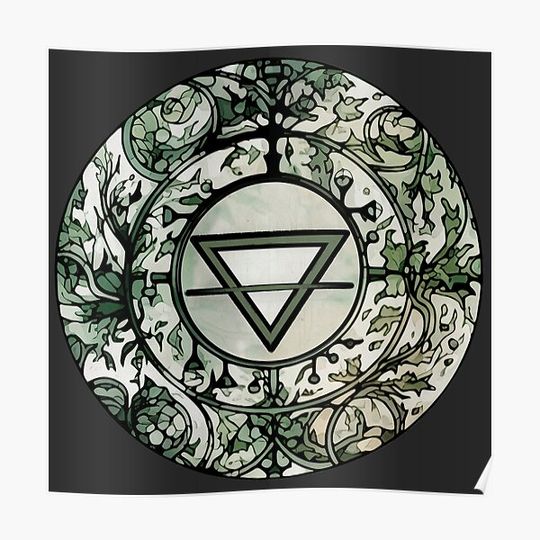 Discover Earth Alchemical Symbol Premium Matte Vertical Poster