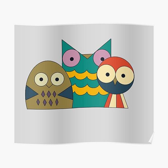 Discover Bird Family Premium Matte Vertical Poster