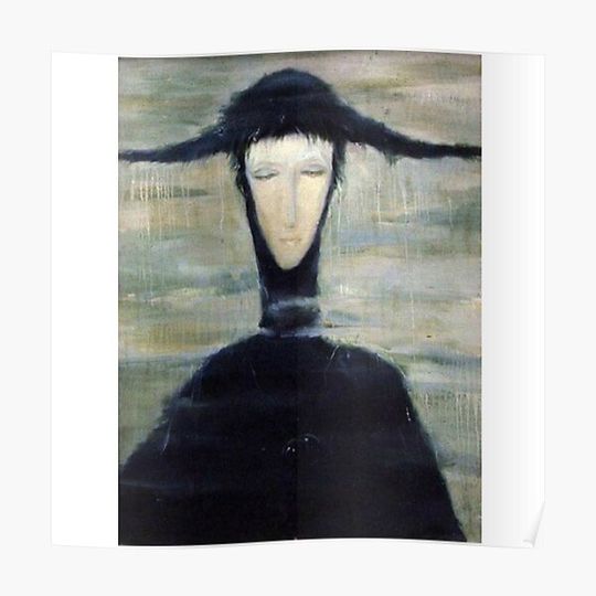 Discover The Rain Woman cursed painting Premium Matte Vertical Poster
