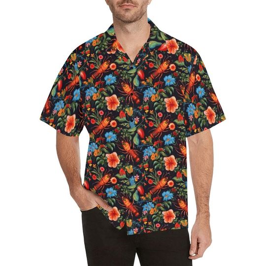 Discover Crawfish Men Hawaiian shirt, Tropical Food Vintage Aloha