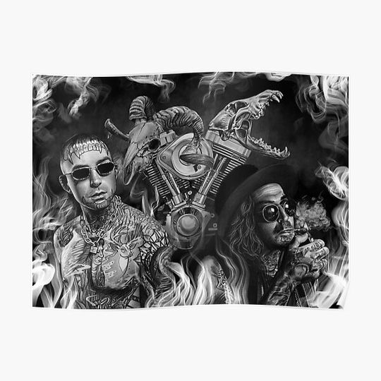 Discover Yelawolf x Caskey Premium Matte Vertical Poster