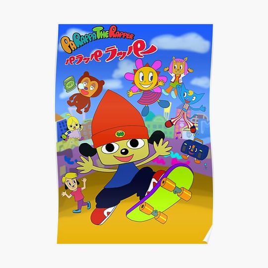 Discover Parappa The Rapper Anime Poster Premium Matte Vertical Poster