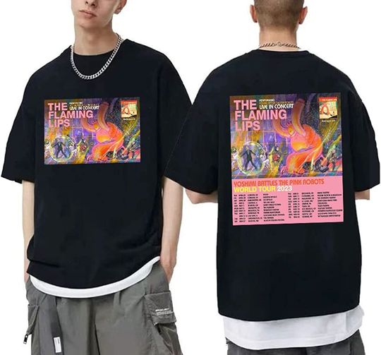 Discover The Flaming Lips Tour 2023 Shirt, The Flaming Lips Yoshimi Battles The Pink Robots World Tour 2023 Shirt