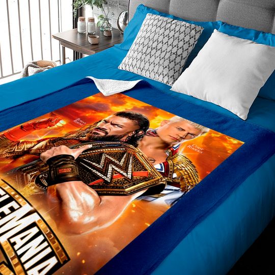 Discover Roman Reigns vs Cody Rhodes Wrestlemania 39 2023 Baby Blankets