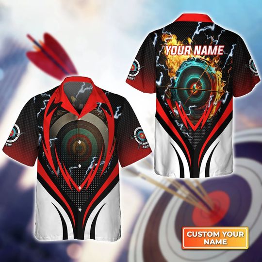 Discover Personalized Archery Hawaiian Shirt, Archery Club Hawaiian Shirt