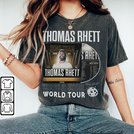 Discover Thomas Rhett Music Shirt, Vintage Thomas Rhett Home Team Tour 2023