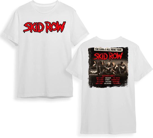 Discover Skid R0w Music Tour 2023 Double Sided Vintage Tee