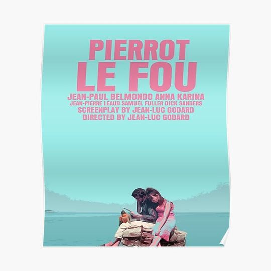 Discover Pierrot Le Fou Premium Matte Vertical Poster