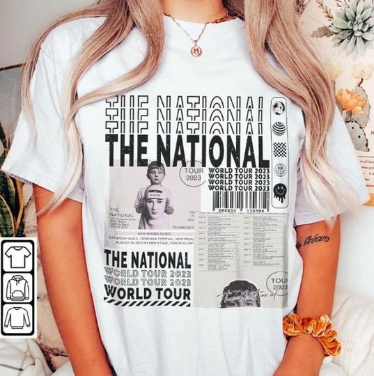 Discover The National Music Shirt, Vintage The National World Tour 2023