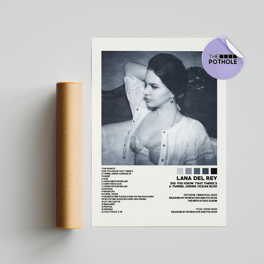 Discover Lana Del Rey Posters, Did you know that theres a tunnel under Ocean Blvd Poster