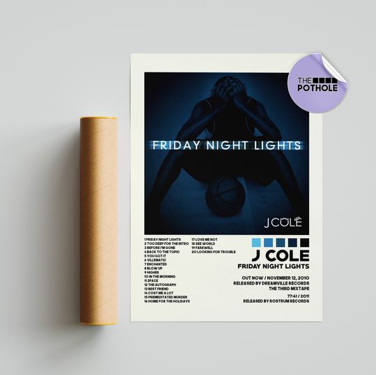 Discover J. Cole Posters / Friday Night Lights / Album Cover Poster