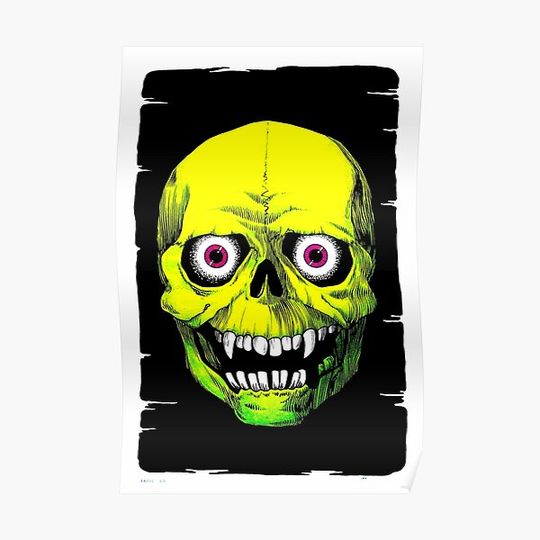 Discover Ed munson room skull Premium Matte Vertical Poster