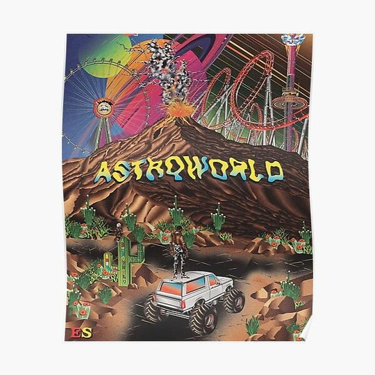 Discover astroworld poster Premium Matte Vertical Poster