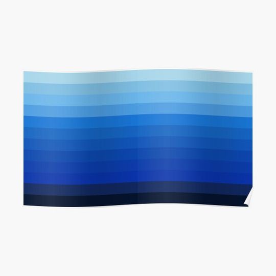 Discover Shades of Blue Premium Matte Vertical Poster