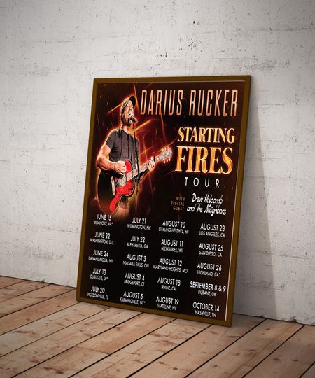 Discover Darius Rucker - Fires Don't Start Themselves Tour Poster
