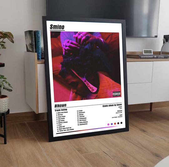 Discover Smino - Blkswn Tracklist Album Cover Poster