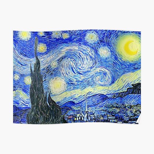Discover pablo picasso starry night Premium Matte Vertical Poster