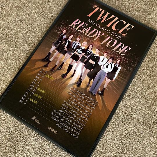 Discover Twice 5th World Tour Ready to Be Poster