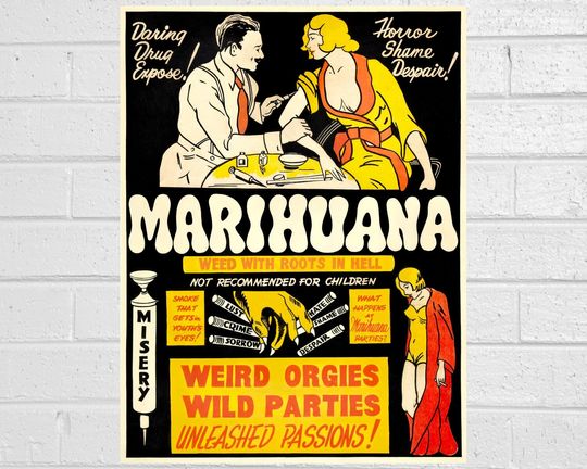 Discover Vintage Marihuana Movie Poster