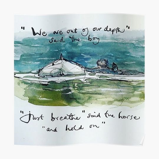 Discover Just Breathe And Hold On Premium Matte Vertical Poster