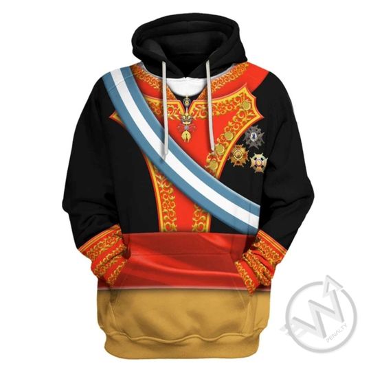 Discover King Ferdinand VII of Spain Cosplay Custom 3D All Over Printed Hoodie